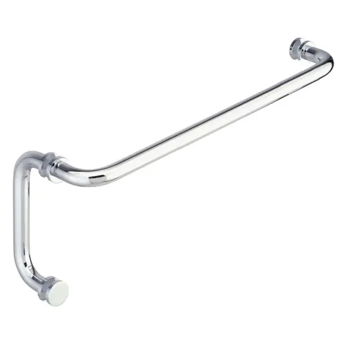 Oceana 18" c/c Towel Bar x 6" c/c Pull with Rosettes - Polished Chrome Oceana 18" c/c Towel Bar x 6" c/c Pull with Rosettes - Polished Chrome