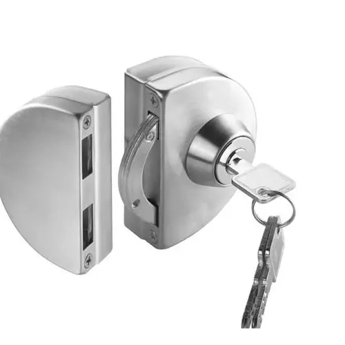 Bohle Hook Bolt Patch Lock with Strike Box - Brushed Stainless Bohle Hook Bolt Patch Lock with Strike Box - Brushed Stainless