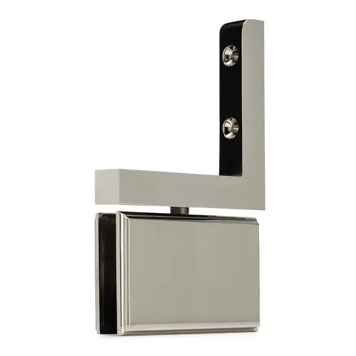Symphony Standard Duty Pivot Hinge with Vertical Wall Bracket - Polished Nickel Symphony Standard Duty Pivot Hinge with Vertical Wall Bracket - Polished Nickel