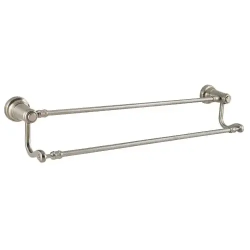 Ashfield 24" Double Towel Bar Satin Nickel Finish Ashfield 24" Double Towel Bar Satin Nickel Finish