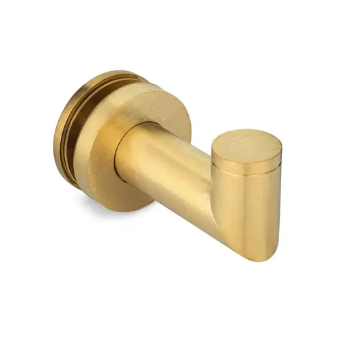 Coda Single-Sided Hook - Brushed Brass PVD