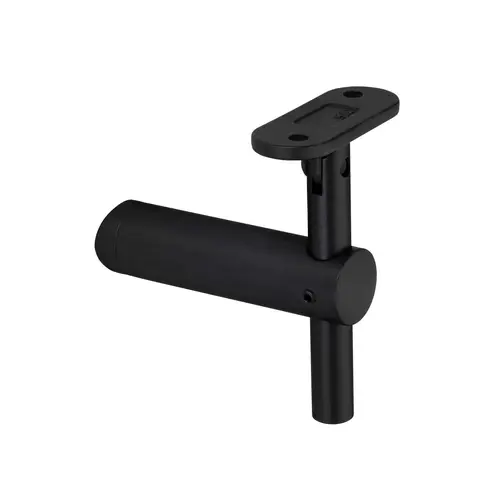 Handrail - Post mounted Adjustable Bracket - To suit 1.90" O/D post - Matte Black Handrail - Post mounted Adjustable Bracket - To suit 1.90" O/D post - Matte Black