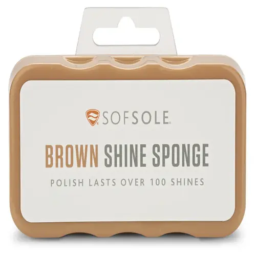 Shine Sponge Shoe Polish Brown Brown