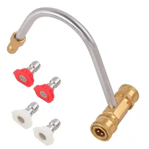 Surfacemate SGY-PWA1087 Gutter Cleaner Attachment 4500 psi Silver