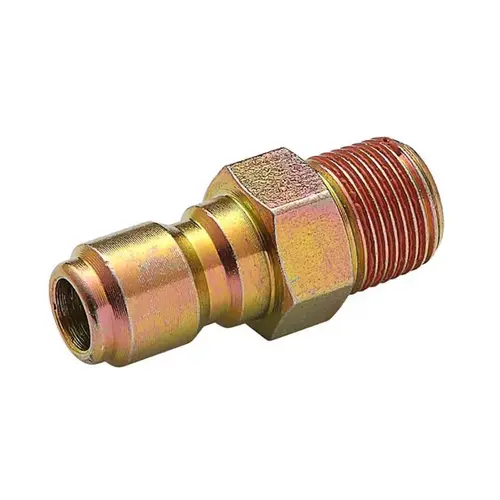 Quick Connect Plug 3/8-in Male NPT x 3/8-in 4500 psi Gold