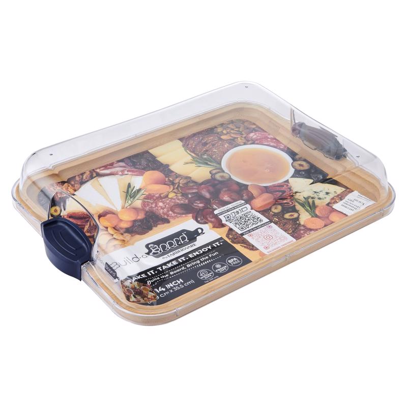 LIFETIME BRANDS 5316038 Cutting Board & Serve Tray 14" L X 11" W Bamboo Natural