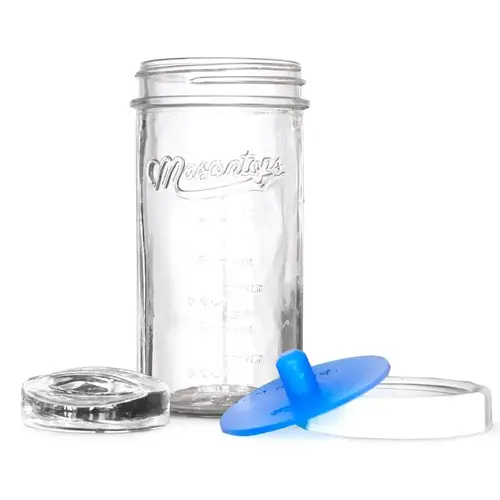 Wide Mouth Single Mason Jar Fermentation Kit (4-Piece) Wide Mouth Single Mason Jar Fermentation Kit (4-Piece)