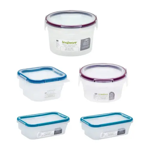 Food Storage Container Set Total Solution Clear Clear