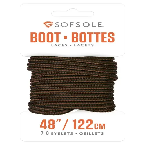 Boot Laces 48" Black-Brown Black-Brown