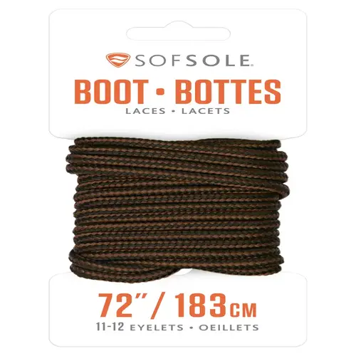 Boot Laces 72" Black-Brown Black-Brown