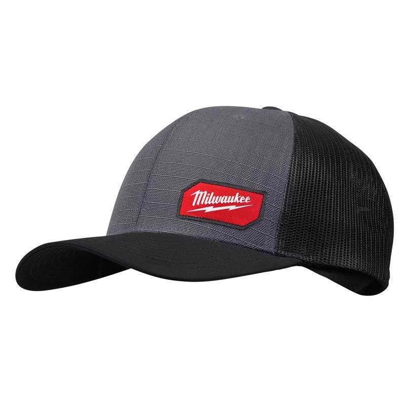 Milwaukee 505G Trucker Hat Gridiron Snapback Gray One Size Fits Most Gray