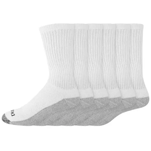Crew Socks Dri-Tech Men's 6-12 White Whit - 2 per pack x2 packs