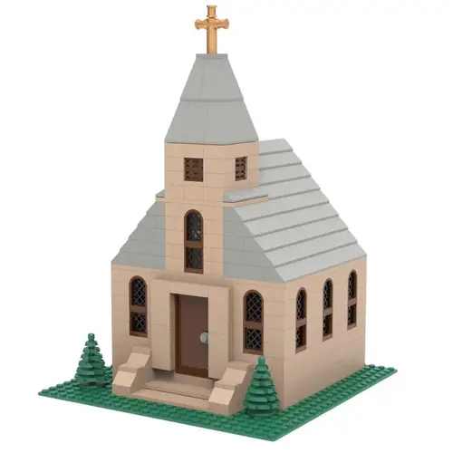 Block Set Church Multicolored 347 pc Multicolored