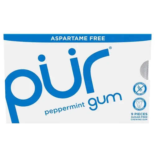 Chewing Gum Sugar Free Peppermint 1 pk 9 pc