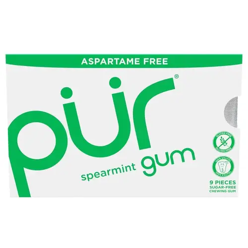 Chewing Gum Sugar Free Spearmint 1 pk 9 pc