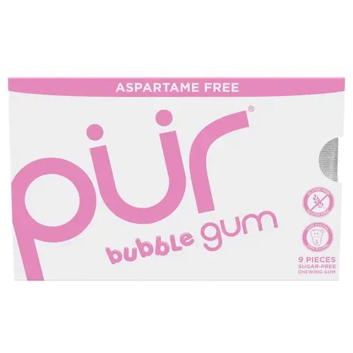 Chewing Gum Sugar Free Bubblegum 1 pk 9 pc