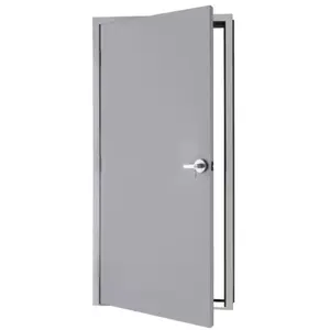 Imperial USA HM-18GPF-SC-3070C 3'0" x 7'0" 161 Prep Lock UL 3 Hours Fire Label Hollow Metal Door 18G Poly Flush Steelcraft Prime Painted