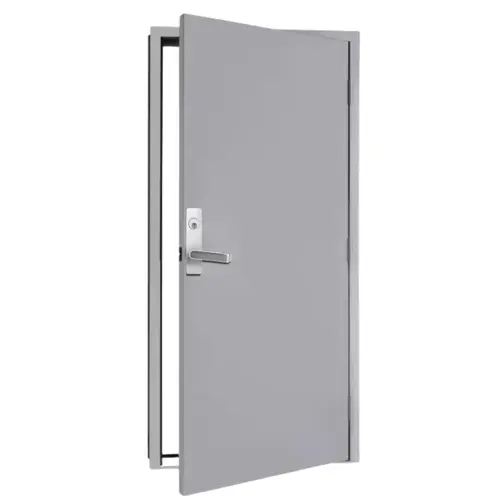 4'0" x 8'0" 86 Edge Lock UL 3 Hours Fire Label Hollow Metal Door 18G Poly Flush Steelcraft Prime Painted