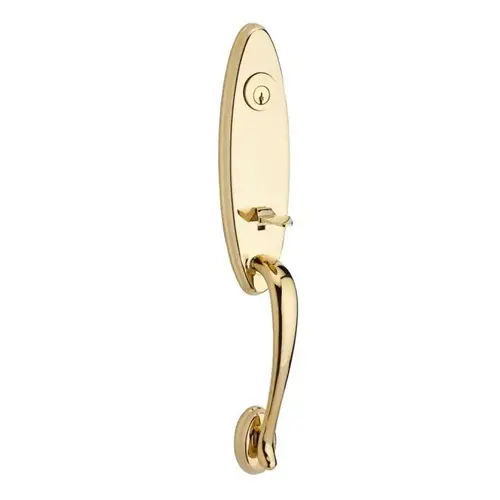 Double Cylinder Chesapeake Handleset with Traditional Knob and Traditional Arch Rose with 6AL Latch, Dual Strike, and SmartKey Lifetime Brass Finish Double Cylinder Chesapeake Handleset with Traditional Knob and Traditional Arch Rose with 6AL Latch, Dual Strike, and SmartKey Lifetime Brass Finish