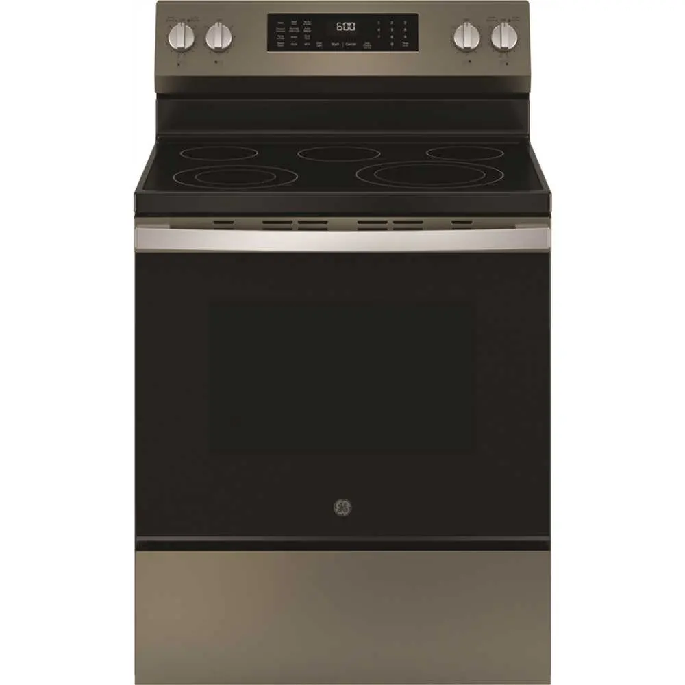 GE 30 Inch Free-Standing Electric Convection Range no Preheat Air Fry Slate GRF600AVES GE 30 Inch Free-Standing Electric Convection Range no Preheat Air Fry Slate GRF600AVES