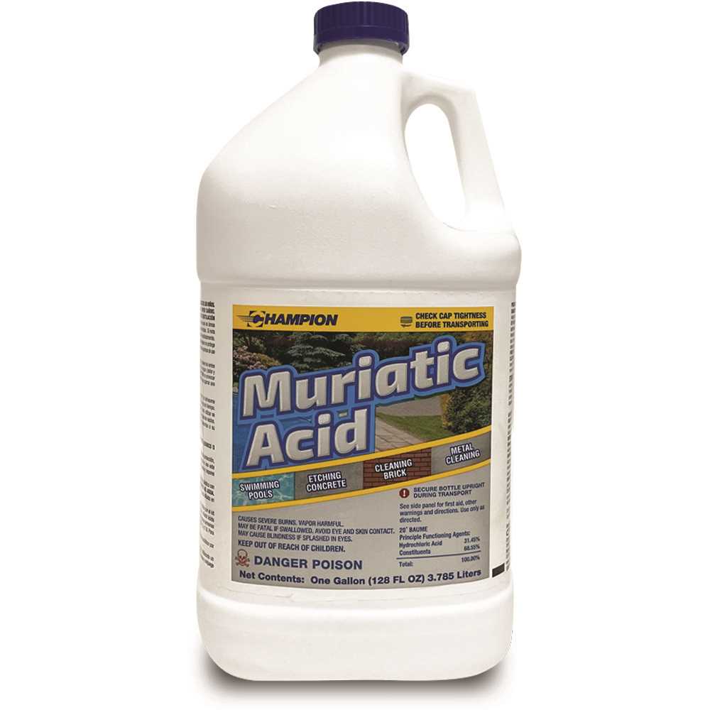 Champion CH518 1 Gallon Muriatic Acid - pack of 2