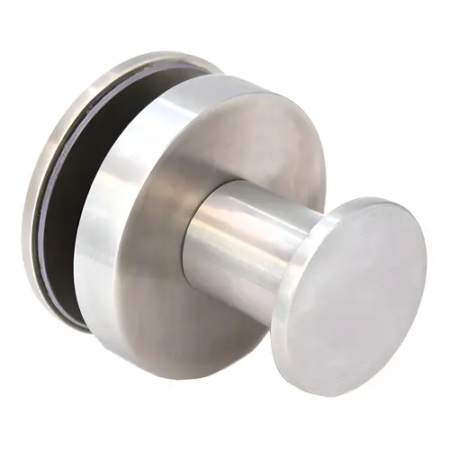 Thru-Glass Towel/ Robe Hook - Brushed Nickel