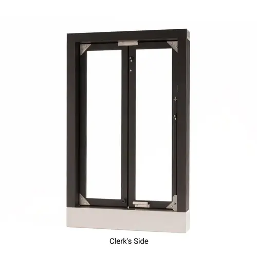 Manual Bi-Fold Window - 24" x 38-1/2" - Dark Black/Bronze Anodized