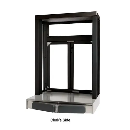 Projected Semi-Automatic Bi-Fold Window - 20" x 24-1/4" - Dark Black/Bronze Anodized