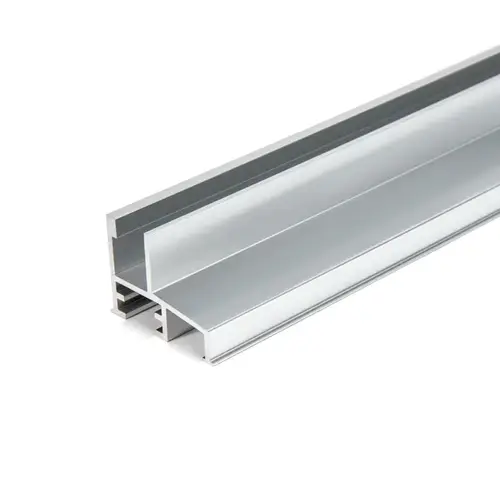 Premium Shower Door Bottom Fixed Panel Track 72" Long - Brite Chrome Premium Shower Door Bottom Fixed Panel Track 72" Long - Brite Chrome