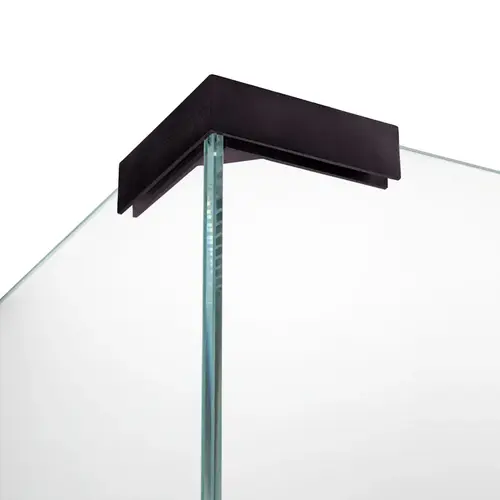 Stabilizer Bracket 90 Degree Sleeve-Over Bracket, Brass Material, 90 Degree Mounting Angle, Oil Rubbed Bronze Finish