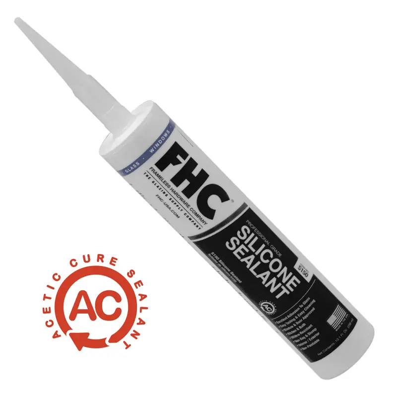 FHC S150 Series Acetic Cure Silicone Sealant - White S150W FHC S150 Series Acetic Cure Silicone Sealant - White S150W