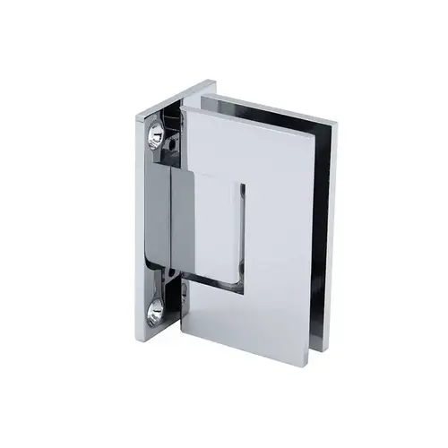 Junior Glendale Square 5 Degree Wall Mount Hinge Full Back Plate - Polished Chrome Junior Glendale Square 5 Degree Wall Mount Hinge Full Back Plate - Polished Chrome
