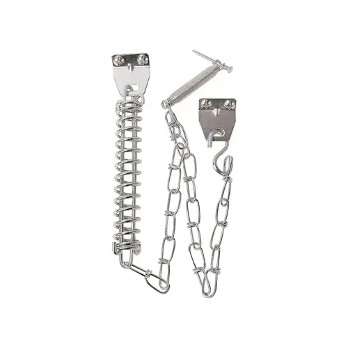Storm Door Protector Chain And Spring - Zinc Plated (Single Pack) Aluminum Storm Door Protector Chain And Spring - Zinc Plated (Single Pack) Aluminum