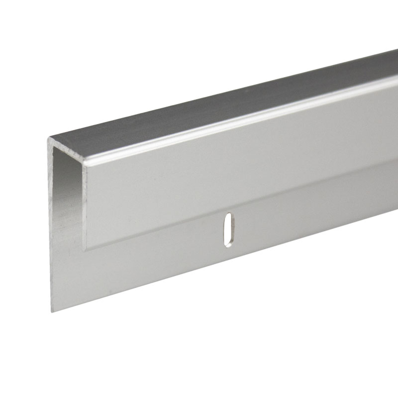 FHC D645A 1/4" Deep Nose Aluminum J-Channel- Satin Anodized 144" Length