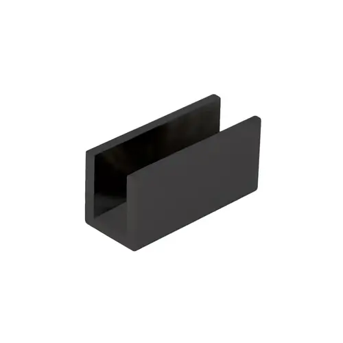 U-Shape Mini Clip for 3/8" Glass - Oil Rubbed Bronze U-Shape Mini Clip for 3/8" Glass - Oil Rubbed Bronze