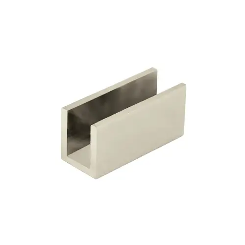 Glass Clip for 1/2" Glass - Polished Nickel Glass Clip for 1/2" Glass - Polished Nickel