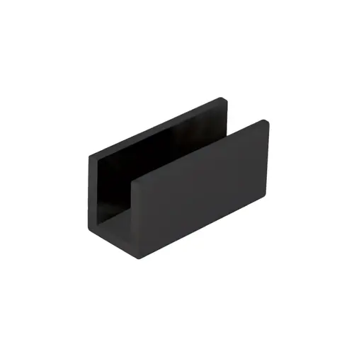 Glass Clip for 1/2" Glass - Matte Black Glass Clip for 1/2" Glass - Matte Black