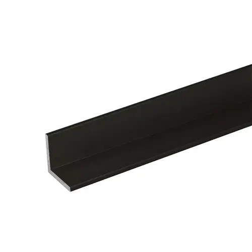 1" x 1" Aluminum L-Bar Oil Rubbed Bronze 95" Length 1" x 1" Aluminum L-Bar Oil Rubbed Bronze 95" Length