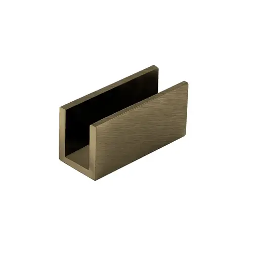 Glass Clip for 3/8" Glass - Brushed Bronze Glass Clip for 3/8" Glass - Brushed Bronze