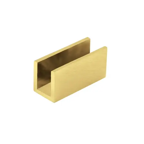 Glass Clip for 1/2" Glass - Satin Brass