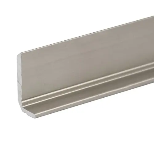 1/4" Aluminum L-Bar Extrusion Brushed Nickel - 48" Length - pack of 25 1/4" Aluminum L-Bar Extrusion Brushed Nickel - 48" Length - pack of 25