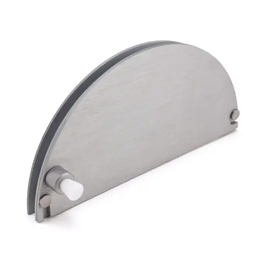 Half-Round Ticket Window - 8" x 4" - Satin Anodized