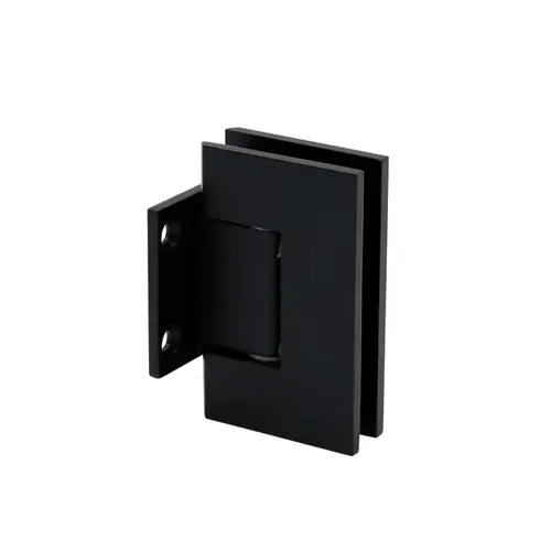 Jr Glendale 5 Degree Positive Wall Mount Hinge Short Plate 1/4" Glass - Matte Black Jr Glendale 5 Degree Positive Wall Mount Hinge Short Plate 1/4" Glass - Matte Black