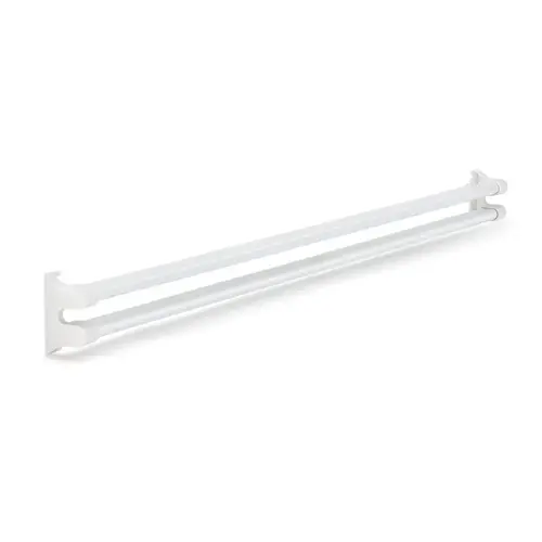 36" L Steel Reinforced White Vinyl Push Bar For Hinged Swinging Screen Doors
