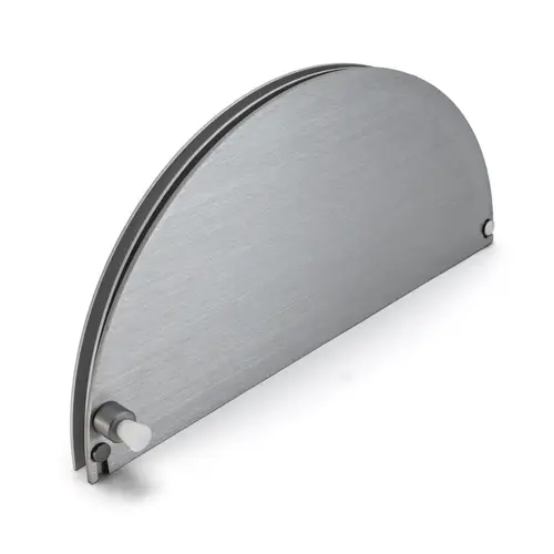 Half-Round Ticket Window - 12" x 6" - Satin Anodized