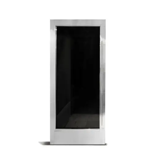 LUXE 200 Series Custom Single Door - 2-3/16" Stile - Polished Stainless LUXE 200 Series Custom Single Door - 2-3/16" Stile - Polished Stainless