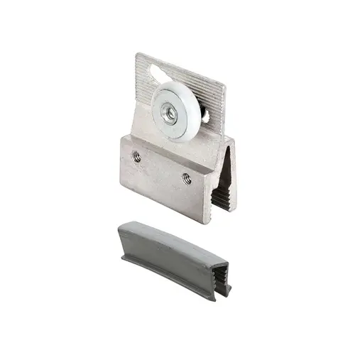 Frameless Shower Door Top Bracket Roller Assembly - 3/4" Plastic Wheel - Extruded Aluminum - Bright Finish - Fits 3/16" Glass - pack of 2 Frameless Shower Door Top Bracket Roller Assembly - 3/4" Plastic Wheel - Extruded Aluminum - Bright Finish - Fits 3/16" Glass - pack of 2