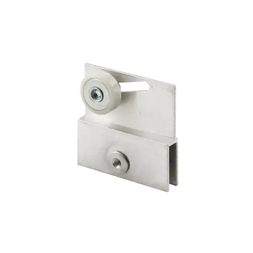Frameless Sliding Shower Door Top Bracket - 3/4" - Flat Plastic Wheel - Steel Ball Bearings - pack of 2 Frameless Sliding Shower Door Top Bracket - 3/4" - Flat Plastic Wheel - Steel Ball Bearings - pack of 2