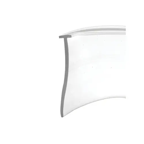 Shower Door Bottom Sweep - Clear - 5/32" Tee Insert Shape - 1" Tall (100 Ft. Roll) Shower Door Bottom Sweep - Clear - 5/32" Tee Insert Shape - 1" Tall (100 Ft. Roll)