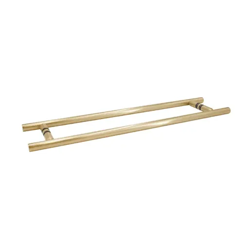 24" x 24" Ladder Towel Bar Back-to-Back for 1/4" to 1/2" Glass - Satin Brass 24" x 24" Ladder Towel Bar Back-to-Back for 1/4" to 1/2" Glass - Satin Brass